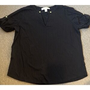 Michael Kors Black Short Length Sleeve T Shirt